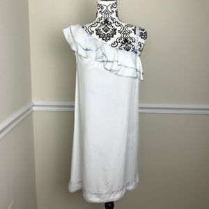 Holding horses / Antgropologie | ruffle neck dress